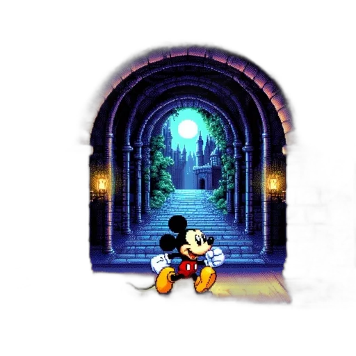 pixel art, 3d render, concept art, fantasy art, night, fog, neon lights, fire transparent PNG cut-out