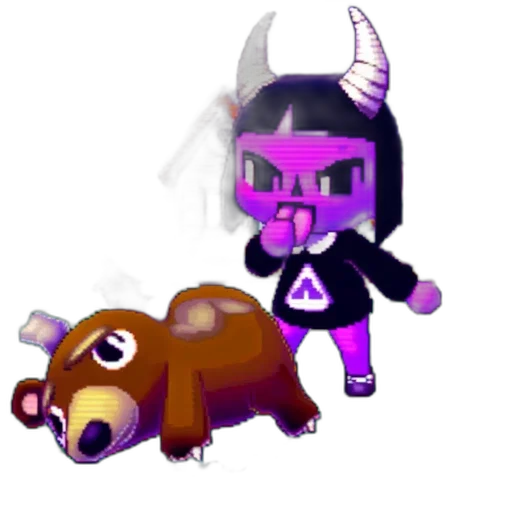 creature, animal, mask, pixel art, concept art, fantasy art, 3d render, dark transparent PNG cut-out