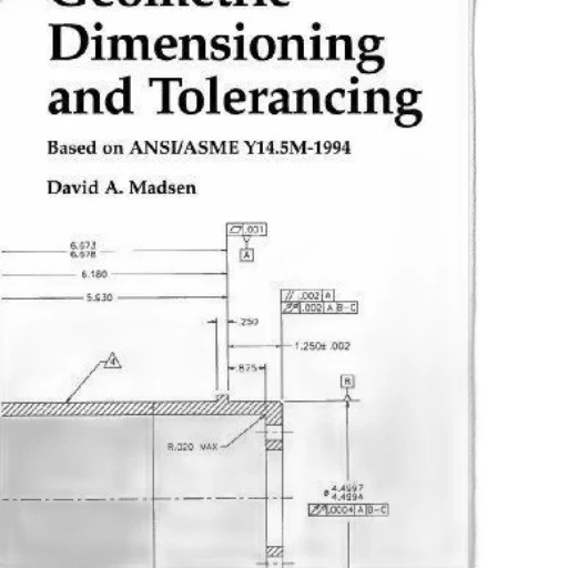 book, cover, titled, geometric, dimensioning, tolerancing, david, madsen transparent PNG cut-out