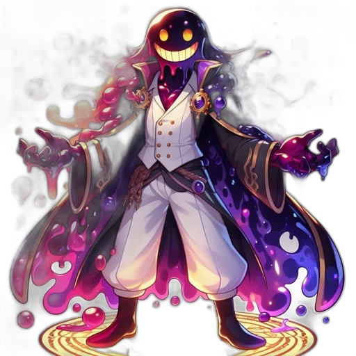 staff, mask, jacket, concept art, fantasy art, pixel art, anime, dark transparent PNG cut-out