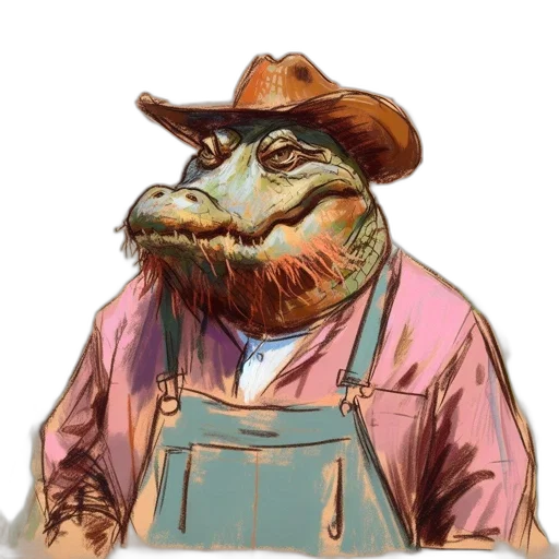 staff, creature, hat, food, concept art, watercolor, photorealistic, fantasy art transparent PNG cut-out