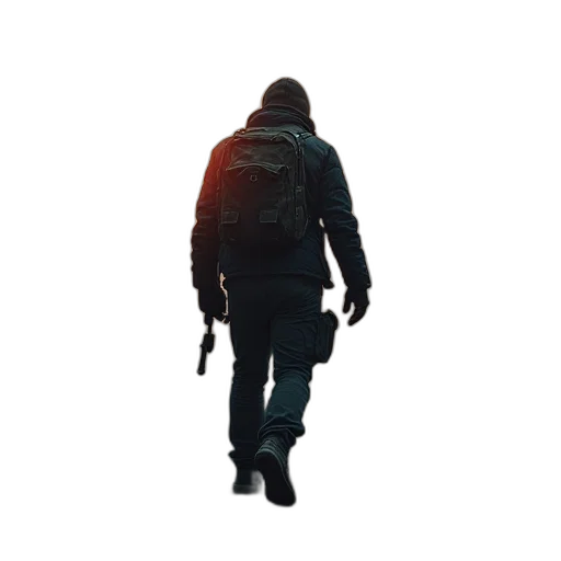 jacket, weapon, staff, concept art transparent PNG cut-out