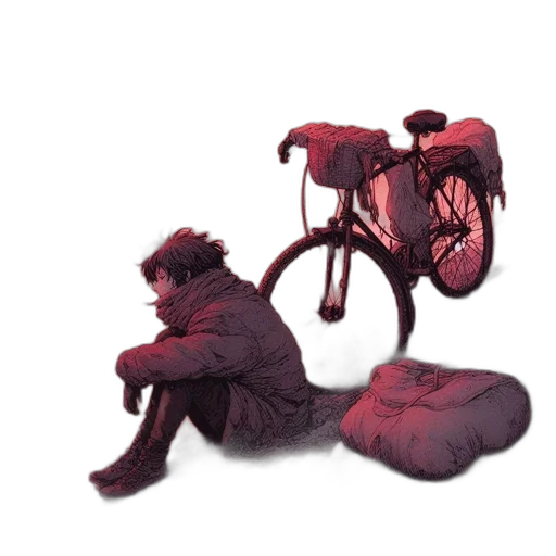 creature, jacket, animal, umbrella, concept art, watercolor, 3d render, photorealistic transparent PNG cut-out