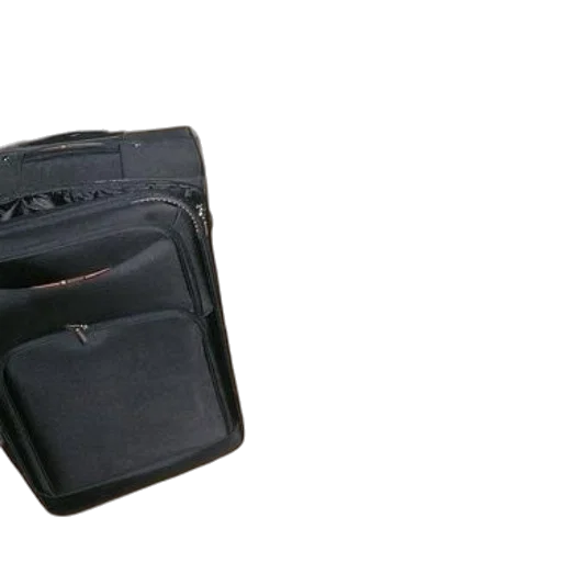 jacket, weapon, staff, furniture, two, black, suitcases, sit transparent PNG cut-out