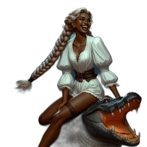 dragon, fantasy art, concept art, comic book art, pixel art, monochrome, earth tones, woman transparent PNG cut-out