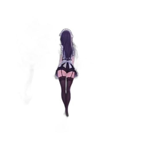 dress, umbrella, hair, creature, anime, concept art, pixel art, watercolor transparent PNG cut-out