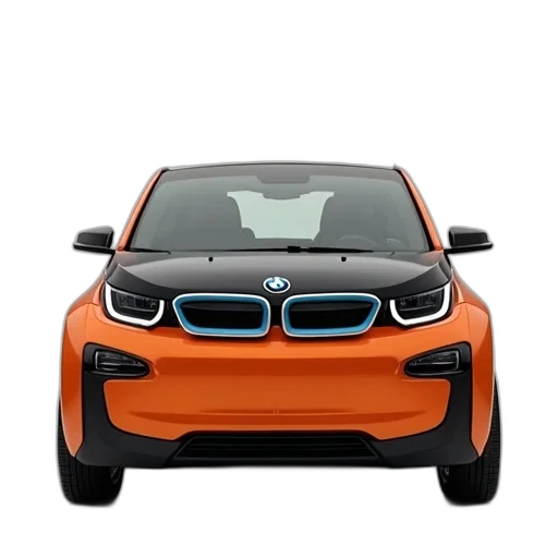 car, 3d render, concept art, photorealistic, orange, bmw, concept, vehicle transparent PNG cut-out