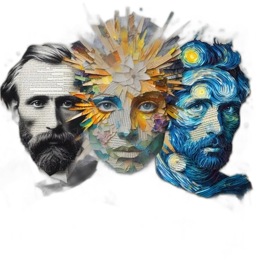 face, mask, crown, concept art, pixel art, watercolor, fantasy art, outer space transparent PNG cut-out