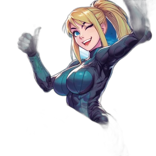robot, weapon, jacket, comic book art, concept art, anime, cartoon, blue transparent PNG cut-out