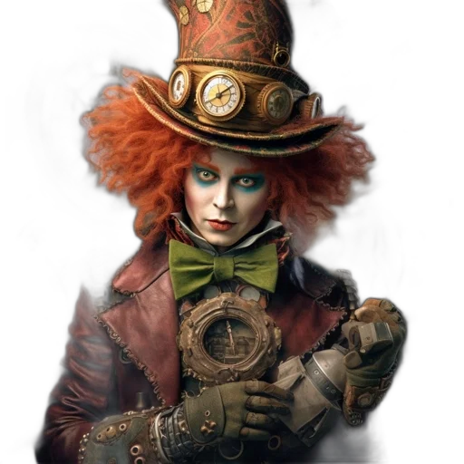 hat, staff, face, mask, concept art, fantasy art, photorealistic, comic book art transparent PNG cut-out