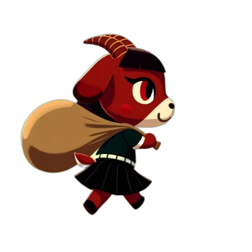 staff, animal, creature, mask, concept art, pixel art, 3d render, fantasy art transparent PNG cut-out