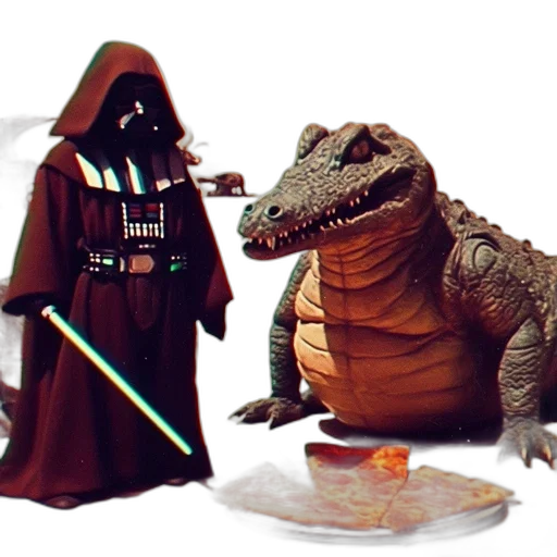 dragon, concept art, 3d render, fantasy art, darth, vader, stands, next transparent PNG cut-out