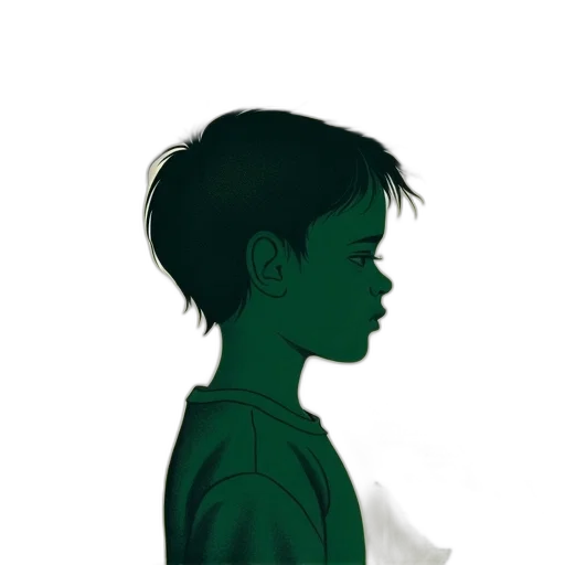 face, mask, hair, creature, concept art, photorealistic, comic book art, watercolor transparent PNG cut-out