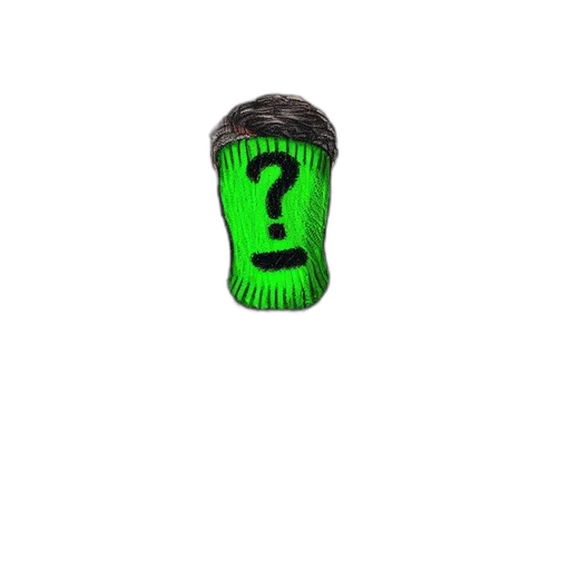 bottle, hat, robot, staff, 3d render, pixel art, concept art, photorealistic transparent PNG cut-out