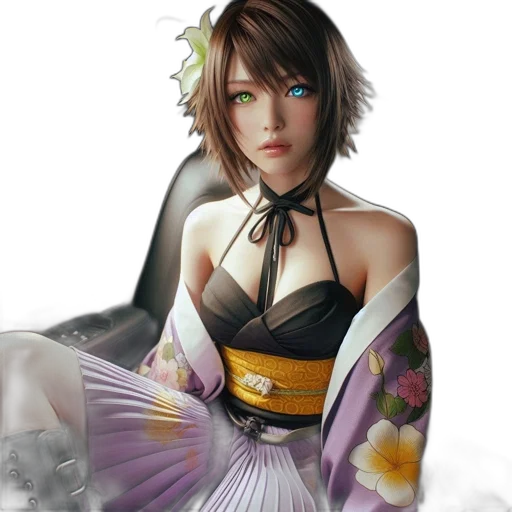 dress, flower, fantasy art, photorealistic, concept art, anime, monochrome, dark transparent PNG cut-out