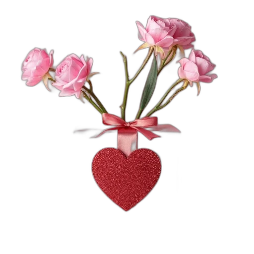 flower, jewelry, photorealistic, 3d render transparent PNG cut-out