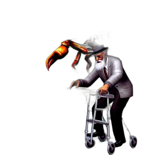 staff, weapon, robot, concept art, pixel art, fantasy art, 3d render, fire transparent PNG cut-out