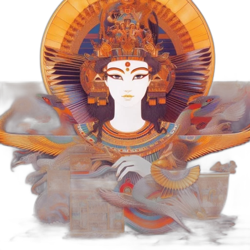 mask, jewelry, crown, face, concept art, oil painting, photorealistic, fantasy art transparent PNG cut-out