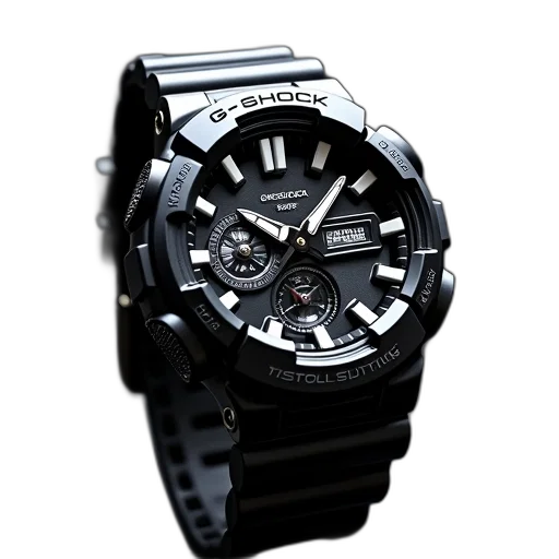 jewelry, weapon, 3d render, photorealistic, casio, shock, herrs, bluetooth transparent PNG cut-out