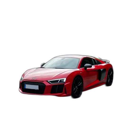 car, 3d render, photorealistic, concept art, red, audi, parked, mountain transparent PNG cut-out