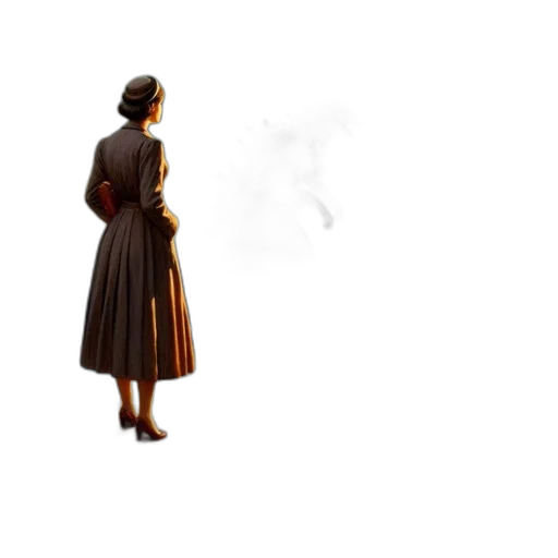 dress, staff, umbrella, concept art, pixel art, 3d render, photorealistic, fog transparent PNG cut-out