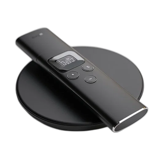 staff, weapon, modern, smart, remote, control, circular, touchpad transparent PNG cut-out