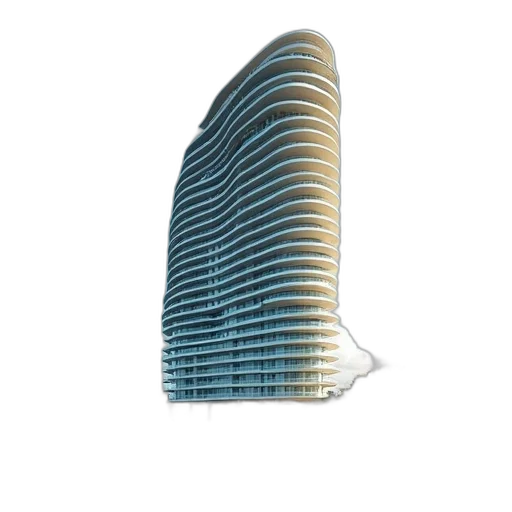 building, 3d render, concept art, photorealistic, condom, located, beach, gulf transparent PNG cut-out