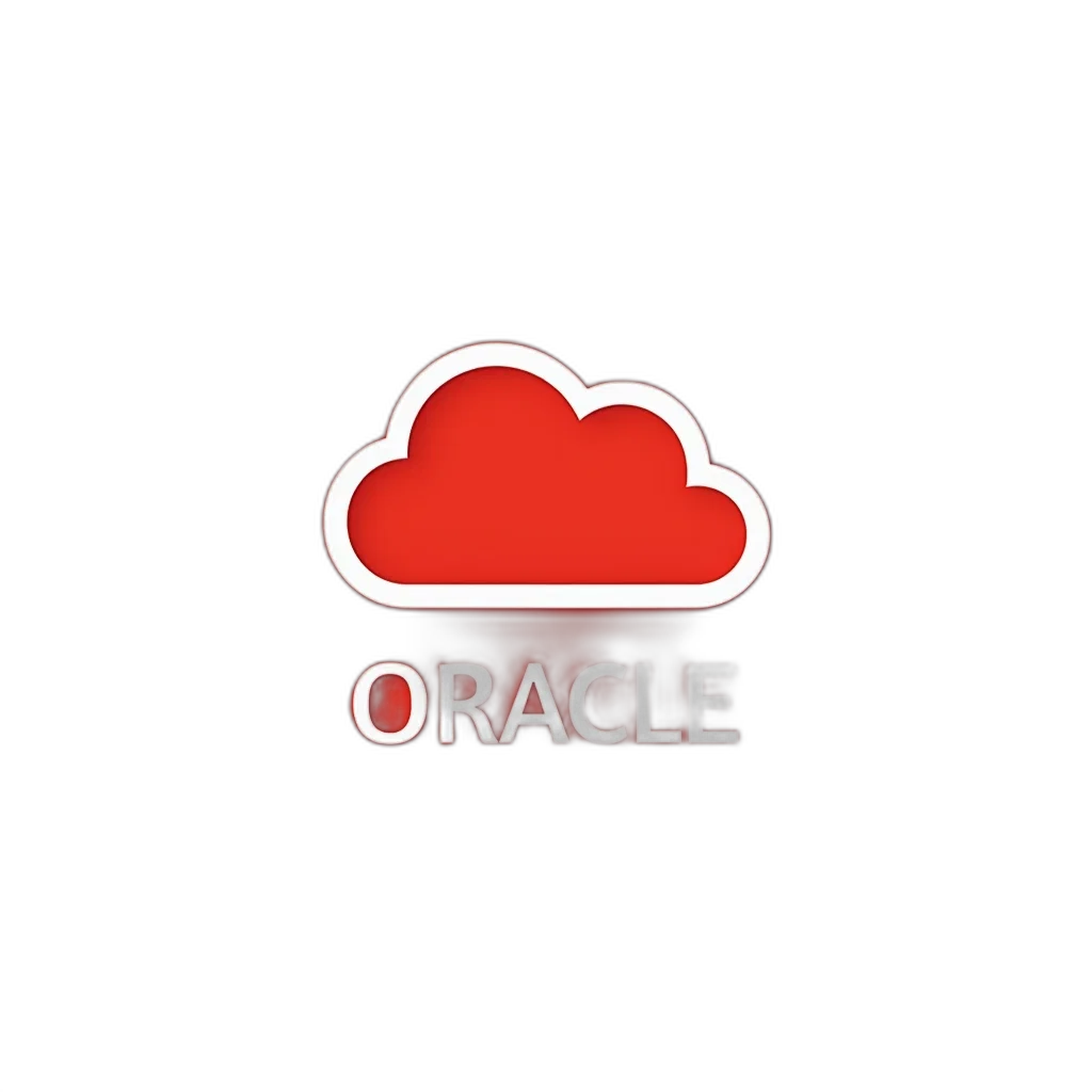 red, icon, stylized, white, cloud, top, featuring, word transparent PNG cut-out