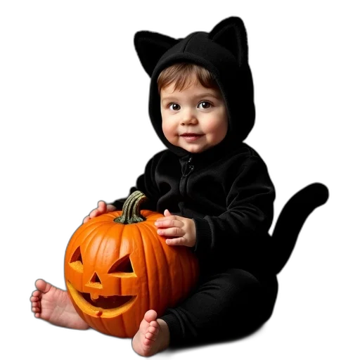 animal, creature, photorealistic, monochrome, toddler, sitting, floor, wearing transparent PNG cut-out