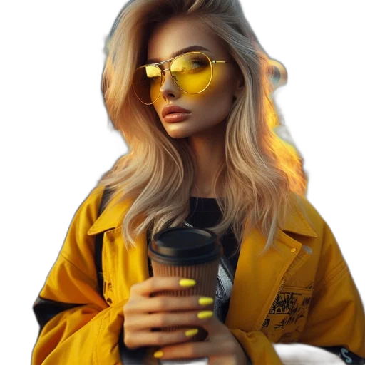 jacket, staff, face, hair, photorealistic, fantasy art, 3d render, oil painting transparent PNG cut-out