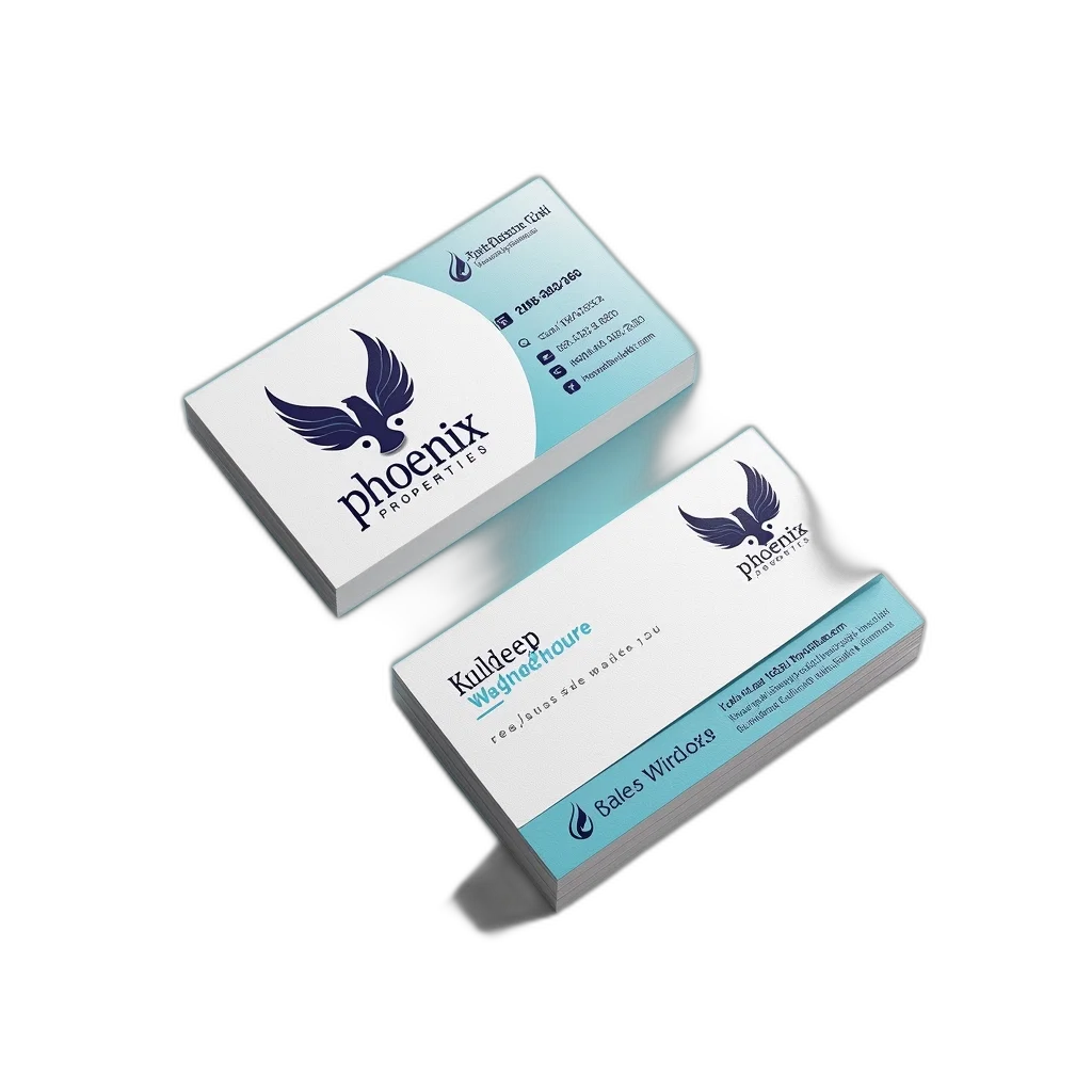 3d render, second, image, business, card, phoenix, properties, real transparent PNG cut-out