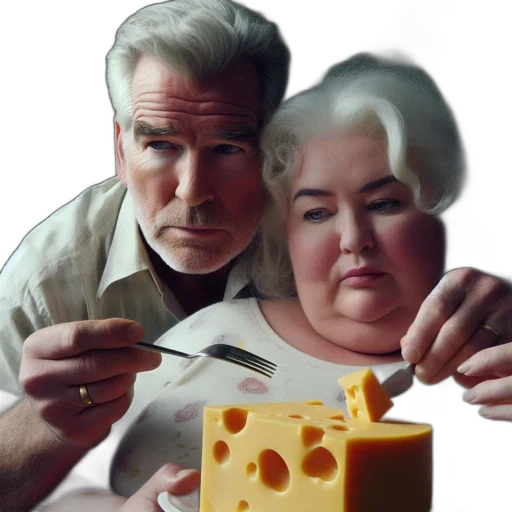 food, face, photorealistic, concept art, 3d render, fire, older, man transparent PNG cut-out