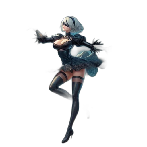 staff, weapon, dress, robot, concept art, fantasy art, pixel art, anime transparent PNG cut-out