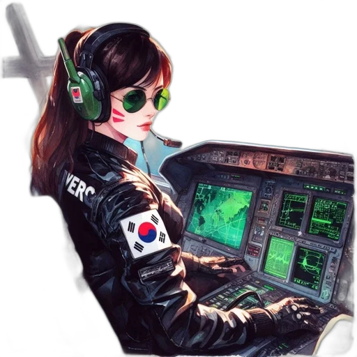 jacket, cyberpunk, pixel art, vaporwave, concept art, green, inside, cockpit transparent PNG cut-out