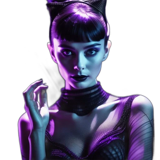 mask, dress, crown, face, cyberpunk, comic book art, fantasy art, concept art transparent PNG cut-out