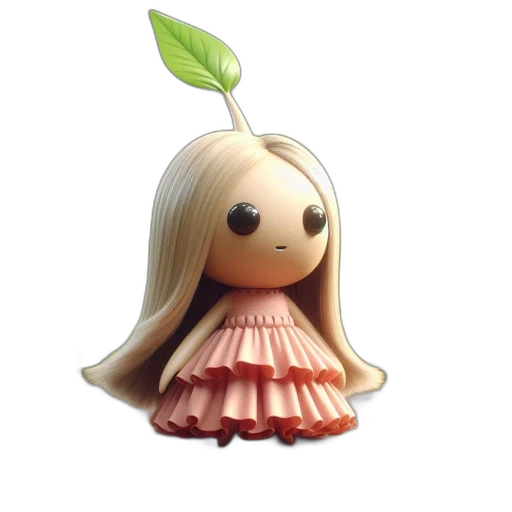 dress, hair, creature, staff, 3d render, concept art, fantasy art, photorealistic transparent PNG cut-out