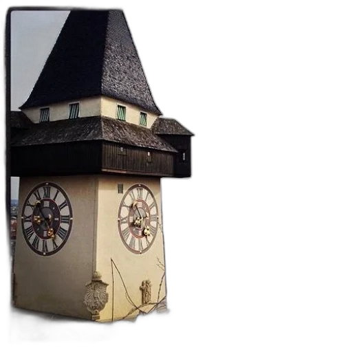 building, furniture, umbrella, 3d render, concept art, photorealistic, clock, tower transparent PNG cut-out