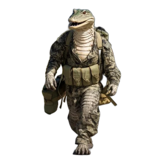 animal, creature, dragon, concept art, 3d render, person, camouflage, suit transparent PNG cut-out