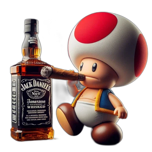 bottle, weapon, 3d render, concept art, photorealistic, pixel art, anthropomorphic, toad transparent PNG cut-out