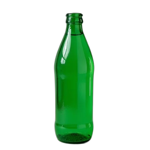 bottle, weapon, food, jacket, 3d render, photorealistic, green, word transparent PNG cut-out