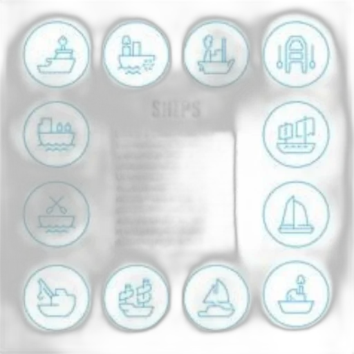 staff, furniture, concept art, collection, ship, icons, blue, circles transparent PNG cut-out