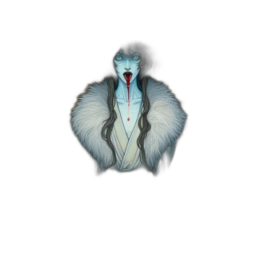 creature, animal, jacket, hair, concept art, watercolor, 3d render, fantasy art transparent PNG cut-out