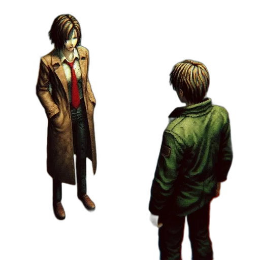 jacket, umbrella, staff, creature, concept art, pixel art, comic book art, 3d render transparent PNG cut-out
