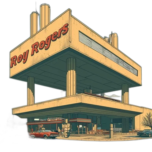 building, robot, food, car, concept art, 3d render, photorealistic, vaporwave transparent PNG cut-out