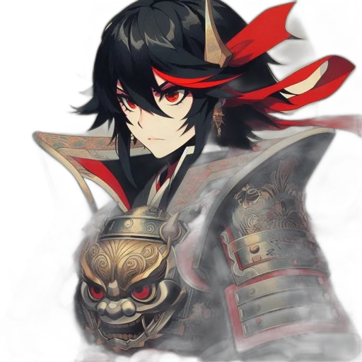mask, dragon, weapon, face, fantasy art, concept art, anime, pixel art transparent PNG cut-out