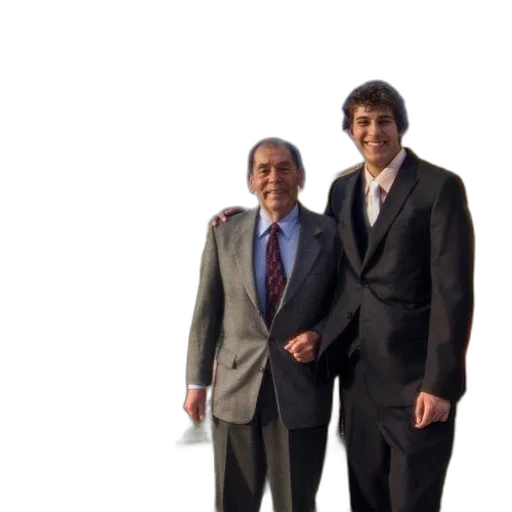 staff, umbrella, jacket, two, men, suits, stand, together transparent PNG cut-out