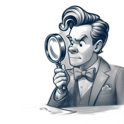 face, staff, cartoon, concept art, comic book art, pencil sketch, suited, gentleman transparent PNG cut-out