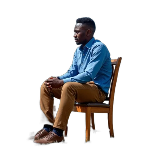furniture, jacket, face, staff, 3d render, photorealistic, concept art, cartoon transparent PNG cut-out