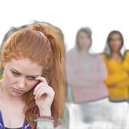 book, cover, young, woman, foreground, two, other, girls transparent PNG cut-out