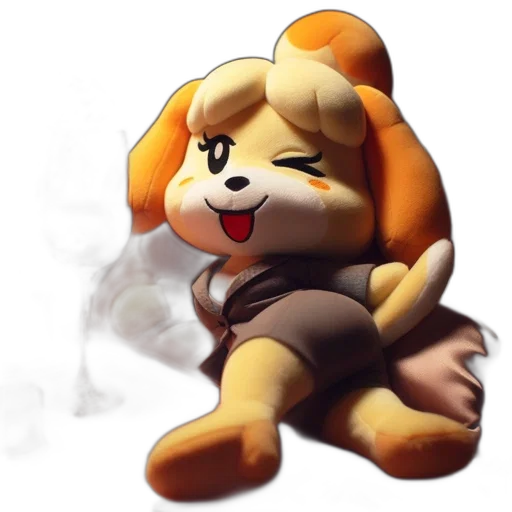 staff, animal, concept art, pixel art, watercolor, 3d render, anthropomorphic, stuffed transparent PNG cut-out